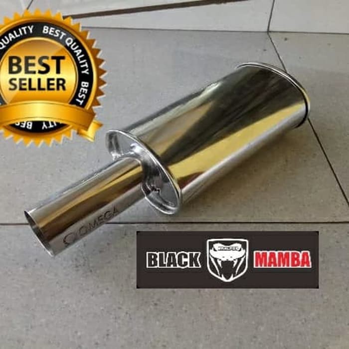 Knalpot Mobil OMEGA Muffler Suara Bass Bulat