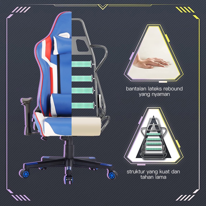 (Harga khusus) gaming chair kursi santai kursi gamers kursi gamer kursui putar kursi gamer kursi gaming fantech