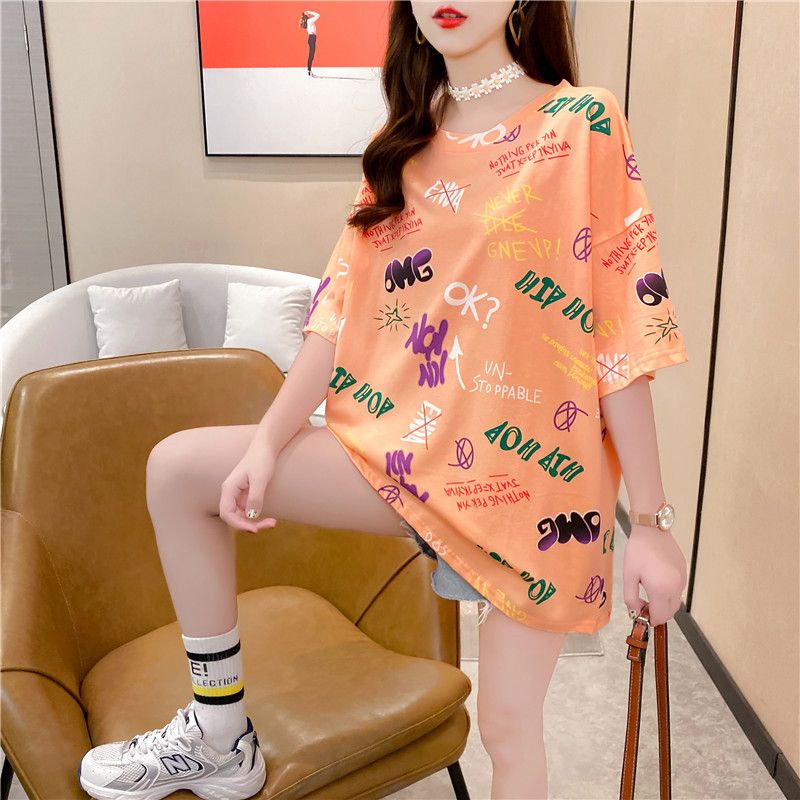 THISTLE - Oversize Tee Tshirt Wanita Model Longgar Motif OMG Full Print