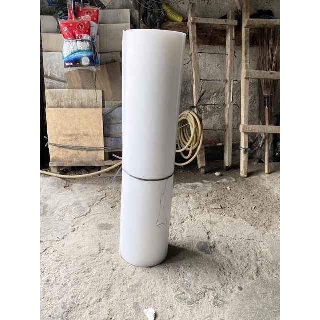 ♪ Fiber Plastik Tutup Pagar Putih Tebal 0,8 MM Fiber Pagar Meteran ✦