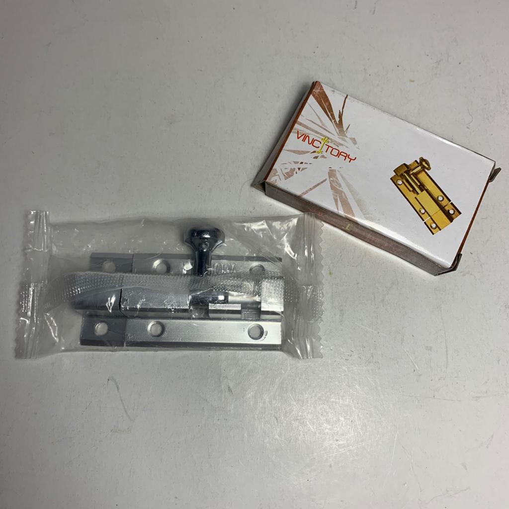 Grendel Aluminium 2" / Kunci Pintu / Slot Kunci Pintu