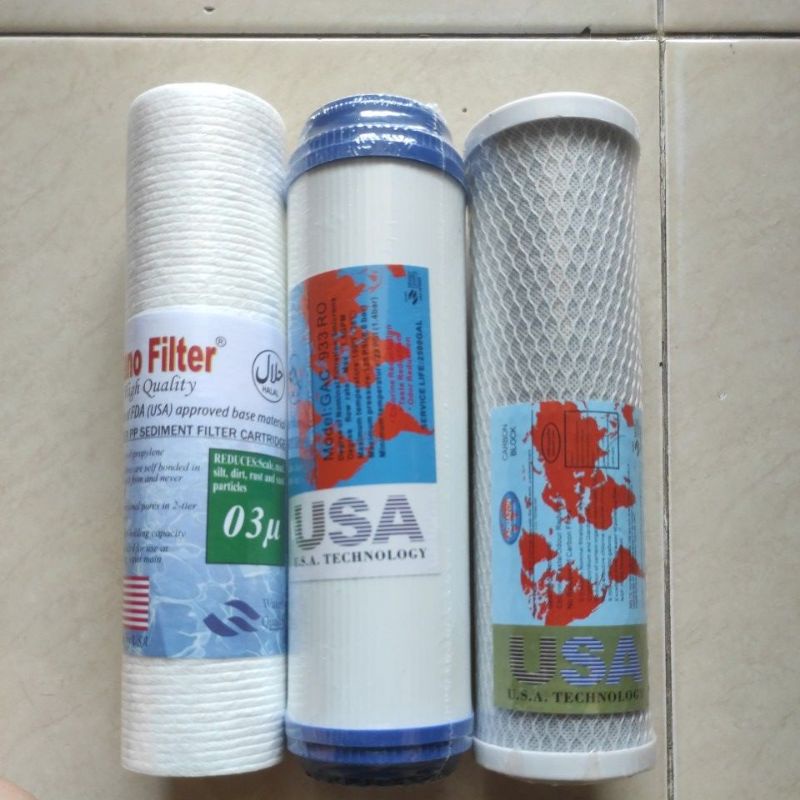Paket Filter RO ( Filter Air Minum .Nano, GAC,CTO)