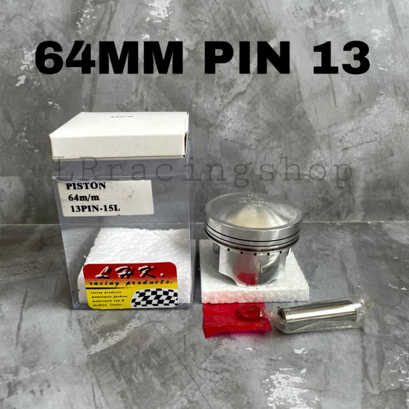 Piston LHK 64 64mm pin pen 13 set ring piston seher LHK thailand