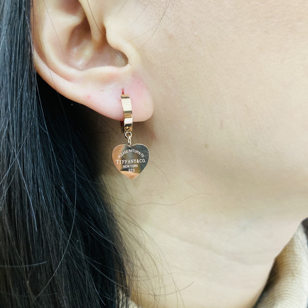 Anting Titanium Perhiasan wanita Love