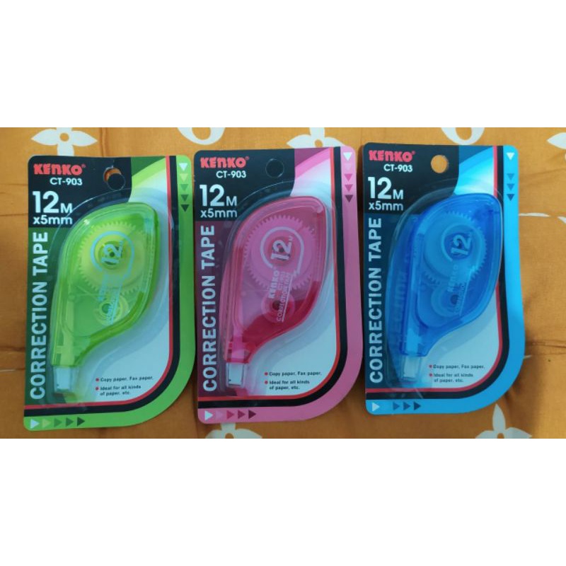 

Correction Tape / Tip ex Kertas Kenko CT-903 12m