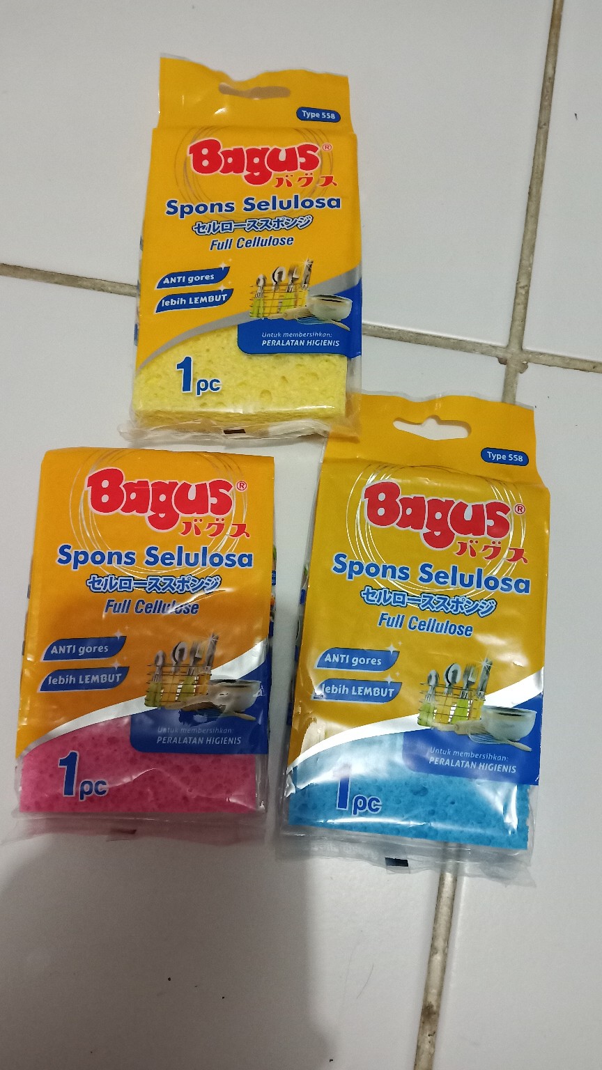 Bagus Spons Selulosa Cuci Perabotan | Piring Dll ( Anti Gores & Lebih Lembut Ditangan )