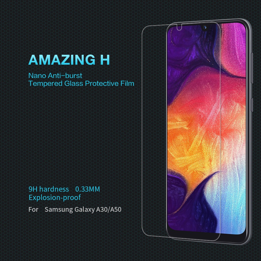 AUTHENTIC Tempered glass SAMSUNG A30 / A30s Thickness 0.33mm H