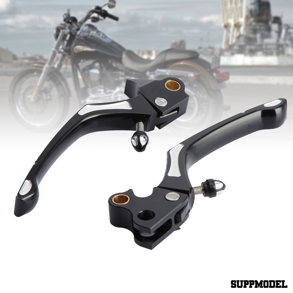 Spm 2pcs Tuas Rem Tangan Motor Bahan Aluminum Kekuatan Tinggi Untuk 96-14 Sftl / 96-16 Dyna / 96-07 03-96 Fl