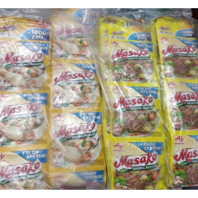 

Masako 500 Ayam/Sapi Per Pack isi 1 pack isi 10 renceng (12bks)