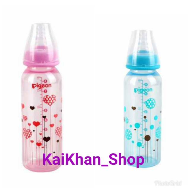 Pigeon PP RP with S-Type Nipple Botol Susu - Clear [120 mL / 240 mL] Blue dan Pink