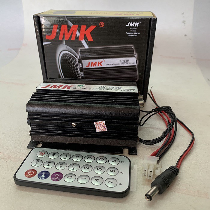 Power Amplifier Aktif JMK 102D 2 Chanel Stereo Bluetooth USB MP3 FM