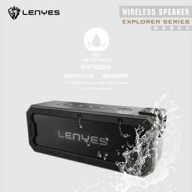 Speaker lenyes original ori sepiker tahan air anti air mode blutut spiker bluetooth S108 Waterproof