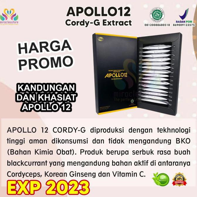 Herbal Apollo12 - Promo Termurah Exp 2022 - (1Bok) Apollo 12 Promo Hari Ini