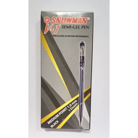 

(Per Kotak) Pulpen Snowman V-1 1mm
