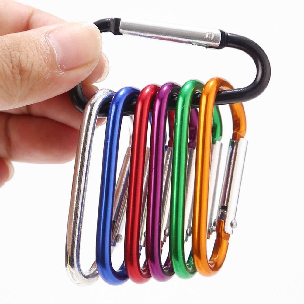 Top5/10pcs Gesper Panjat Baru 7-warna Aluminium Safety Alloy Carabiner