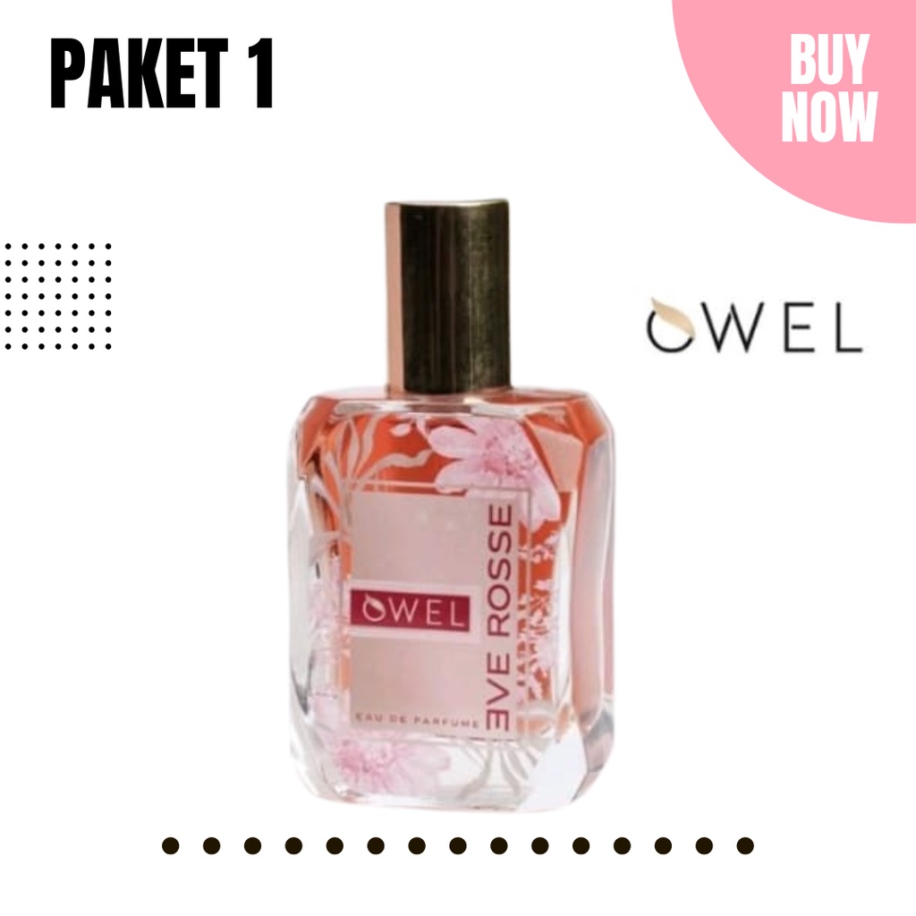 OWEL EVE ROSSE PARFUME EDP TAHAN LAMA OWELA EVEROSSE PARFUME EDP 100% ORIGINAL TAM BPOM HALAL | ELEGAN Red Fruits Jasmin Tuberoses