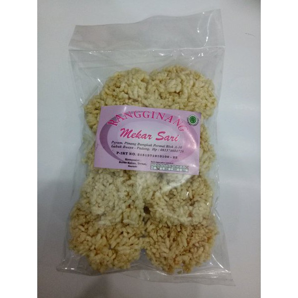 

Rangginang makanan khas lokal oleh oleh padang