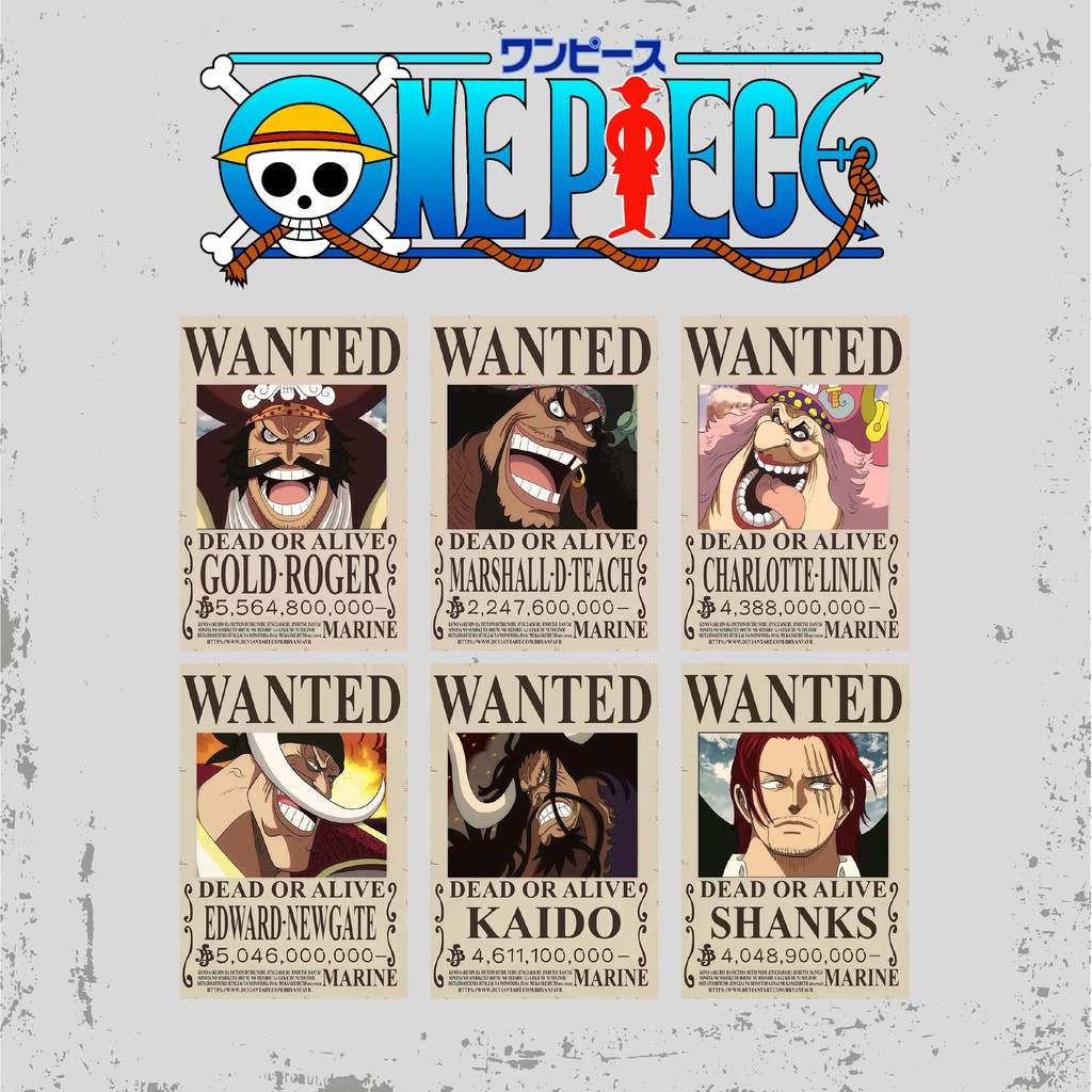 Poster Bounty One Piece Yonkou