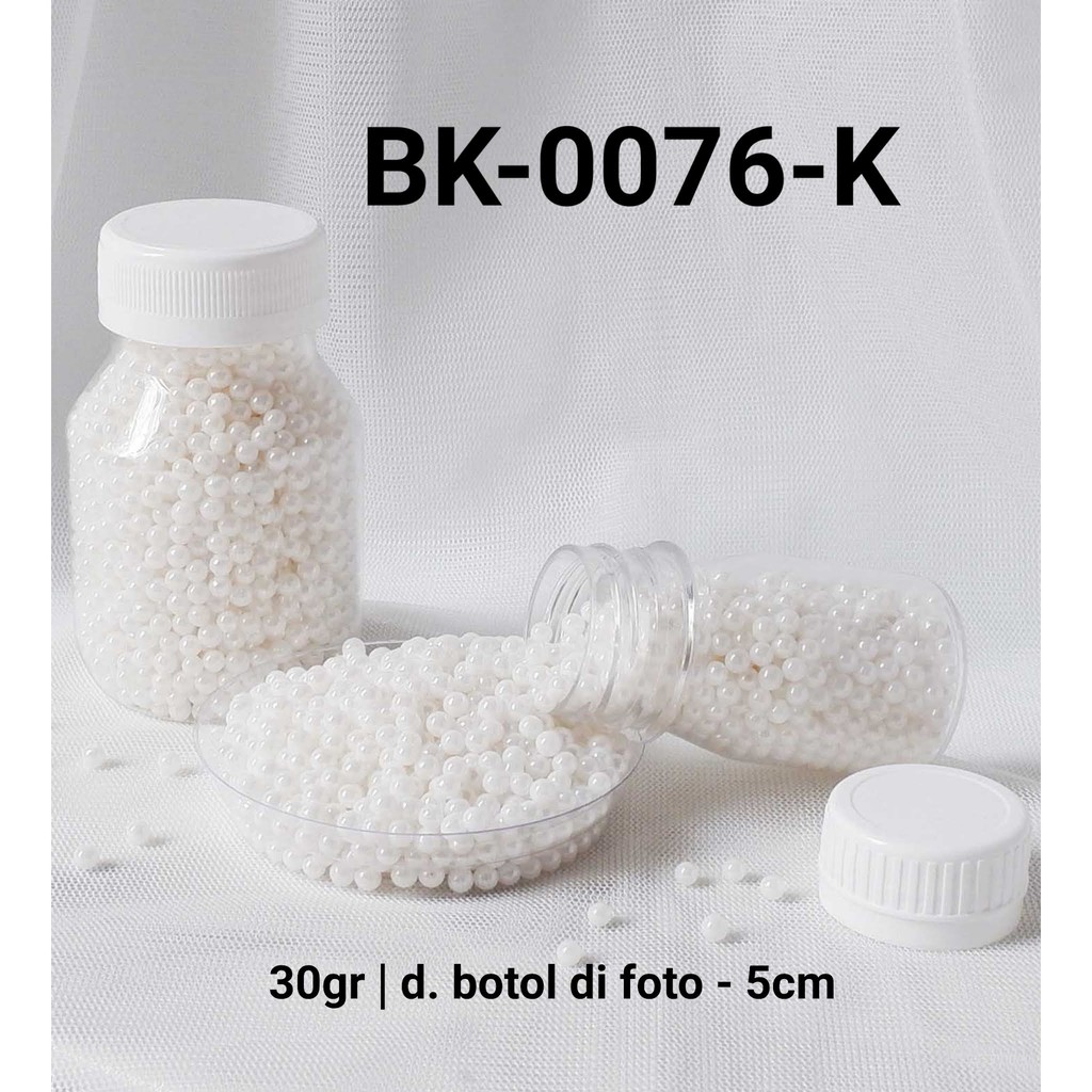 

BK-0076-K Sprinkles sprinkle sprinkel 30 gram mutiara putih