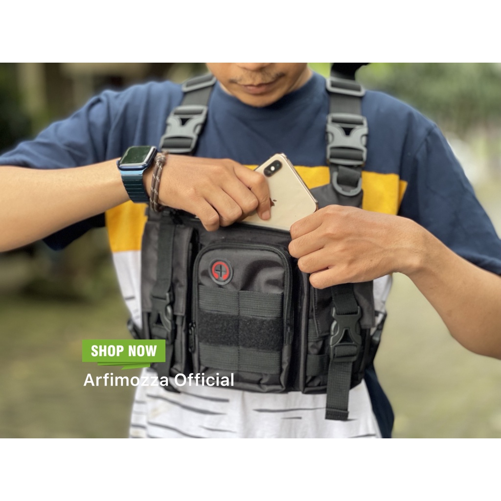 TAS DADA PRIA TACTICAL ORIGINAL NR-59 PREMIUM MODEL THREE POCKET / CHEST RIG BAG NR-59 ORIGINAL / CHEST BAG PREMIUM ORIGINAL NR-59