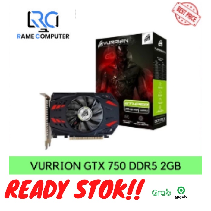 VGA CARD VURRION GTX 750 DDR5 2GB NVIDIA VURRION GTX750 2GB 128BIT