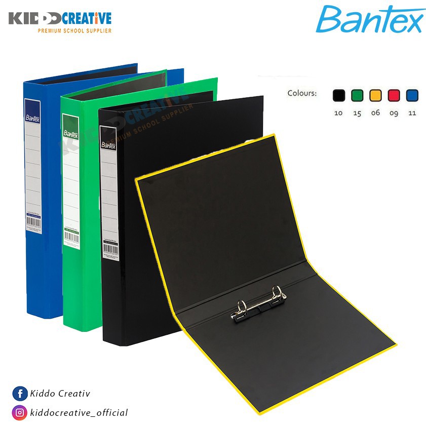 

BANTEX LAMINATED RING BINDER A4 / FOLIO 2RING-25MM