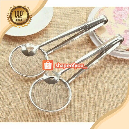 CAPIT / CAPITAN / Jepit / JEPITAN GORENGAN Stainless DENGAN TIRISAN 2 IN 1