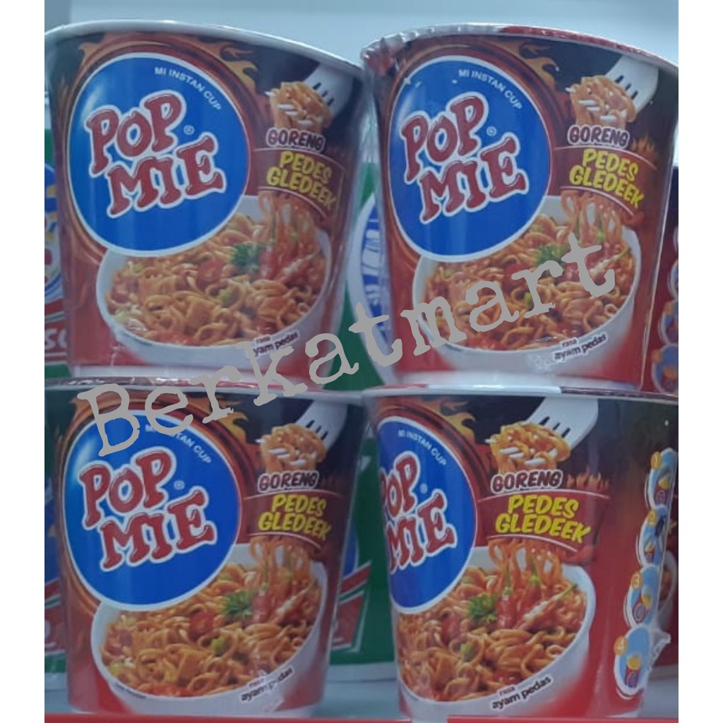 POP MIE GORENG PEDES GLEDEK RASA AYAM PEDAS - TERMURAH