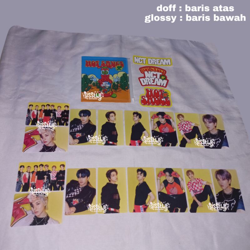 [Official Merchandise] Photocard Sticker NCT Dream 'Hot Sauce' Mark Haechan Jaemin Renjun Jeno Chenl