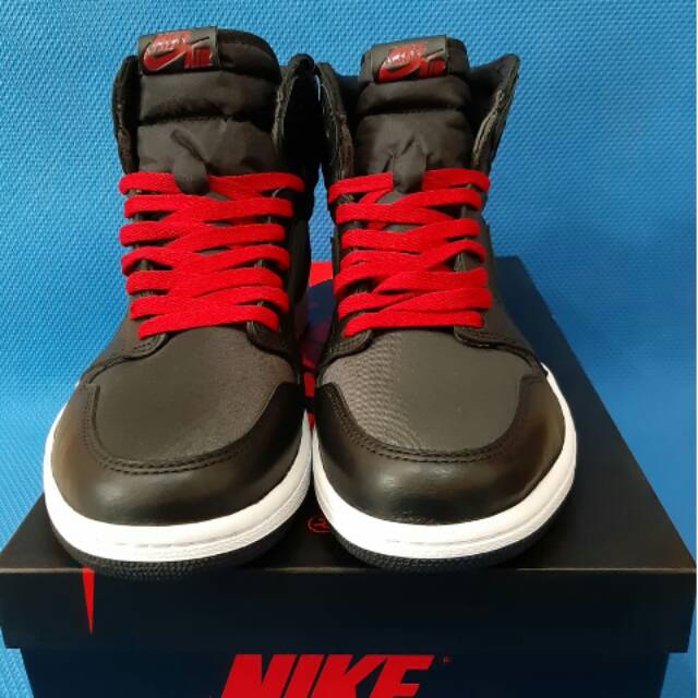 Nike Air Jordan 1 High Black Satin original murah