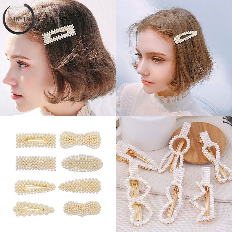Mutiara Jepit Rambut Wanita Hairclip Fashion Penjepit Rambut Hairpin Perhiasan
