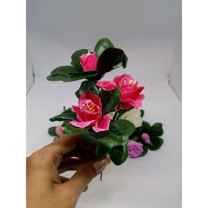 Bunga Hias Seserahan Hantaran Bunga Artificial 3 Kuntum-4