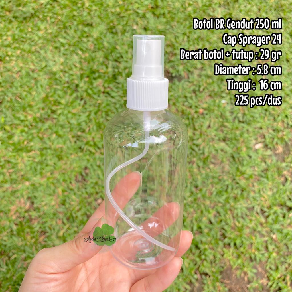 Botol SPRAY BR Gendut 250 ml botol kemasan kosmetik 250 ml unik