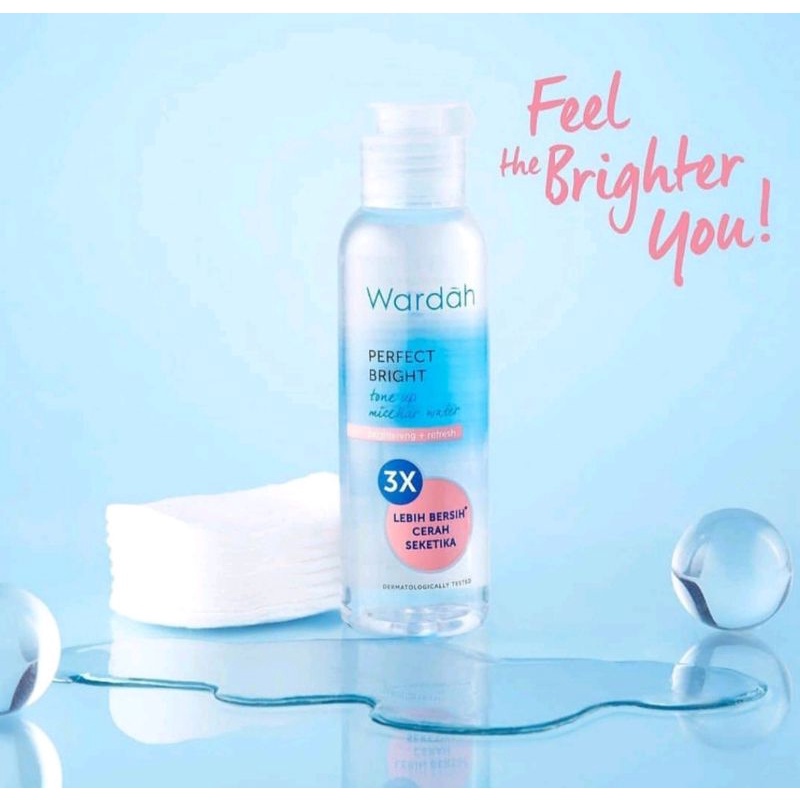 ☀️cahaya☀️WARDAH perfect bright tone up micellar water