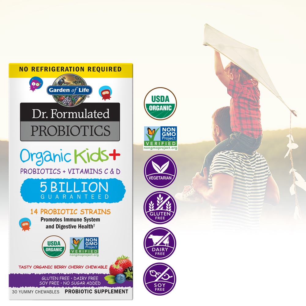 Garden of Life, Probiotics Probiotik, Primal Defense, Organic Vitamin Pencernaan Probiotik