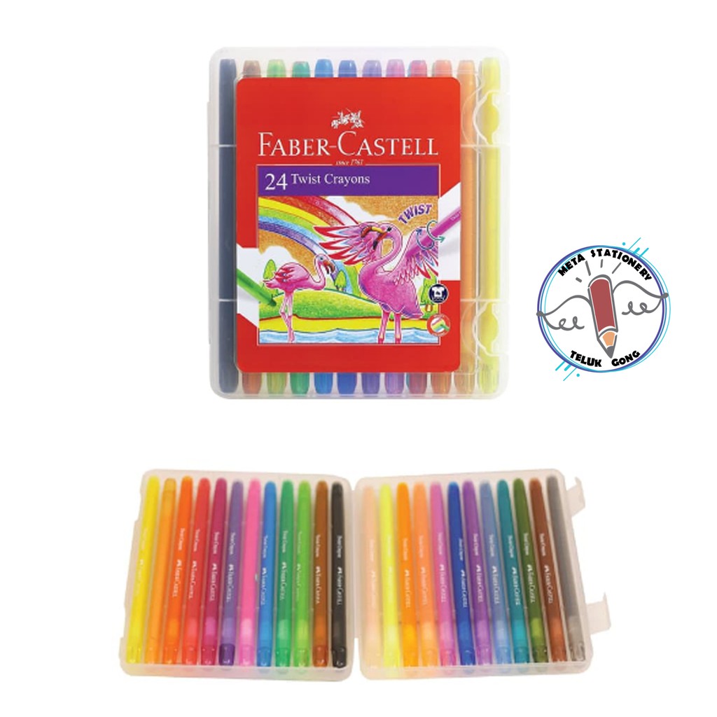 Twist Crayon 24 Faber Castell Shopee Indonesia