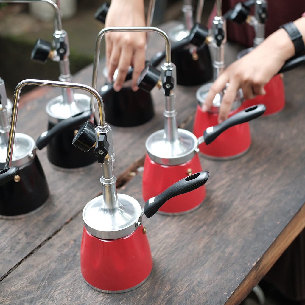 Red Steamer 300 ML- Steamer Susu - Alat Kopi Manual