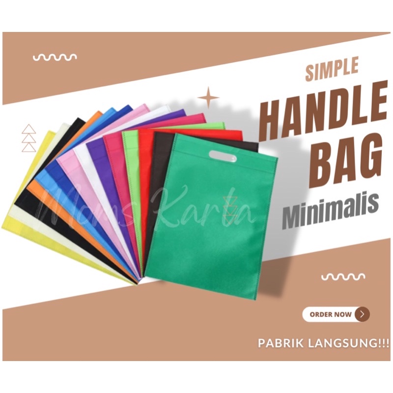 

goodie bag tas Spunbond oval 20x26
