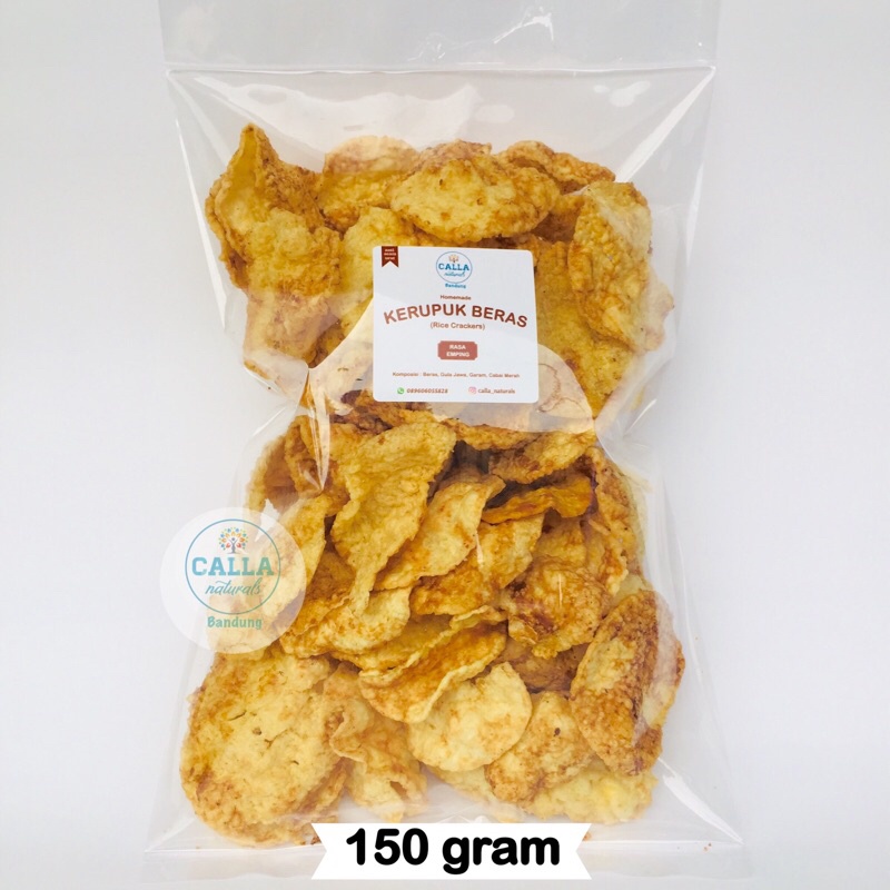 

EMPING BERAS Kerupuk Beras Manis Rice Crackers No MSG, Gluten Free, Bebas Asam Urat