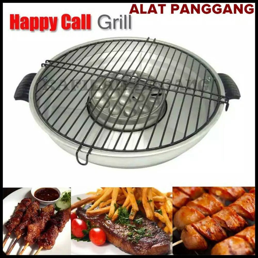 Alat Pemanggang Panggang Roti Ikan Sossis Bbq Ayam Sate Happy Call Griil Panggangan 32cm Original