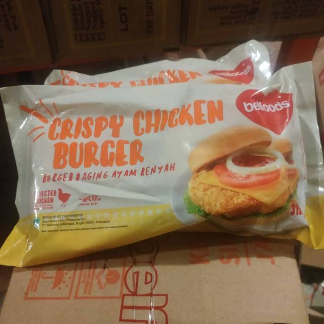 

belfoods crispy burger 315gr 6s chicken burger