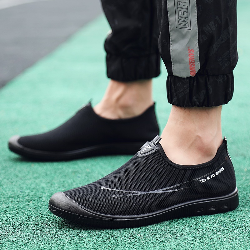 QINGSHUI Sepatu Pria Kualitas Tinggi.Bernapas Sepatu Sneakers Pria.Sepatu Kasual Pria Sepatu.Nyaman Sepatu Slip on Pria.Sepatu Pria