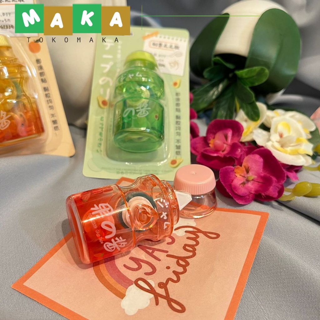 

glue tape yogurt tipe x bening yakul tip x penutup kesalahan tulisan perlengkapan sekolah import alat tulis kantor lucu atk termurah