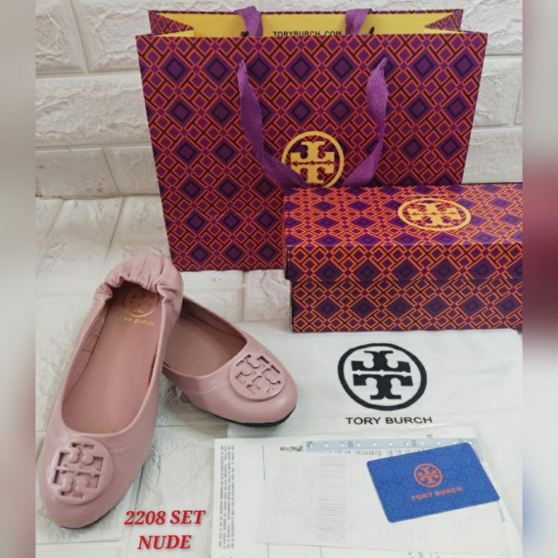 Flat Shoes TB 1set Lengkap Kode 2208 (order wajib upsize)