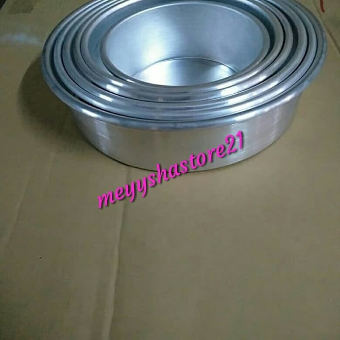 loyang bulat 18cm tinggi 7cm/loyang press tanpa sambungan tidak bocor