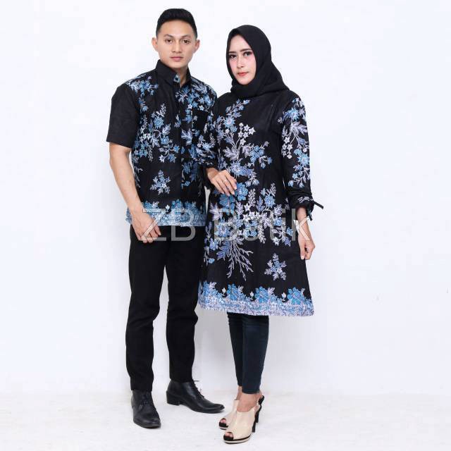 Maura Couple - Sania Ruffle Batik Couple Ori Ndoro Jowi Garansi Termurah Shopee Kemeja Pria Lengan Panjang Gamis Batik Jumbo