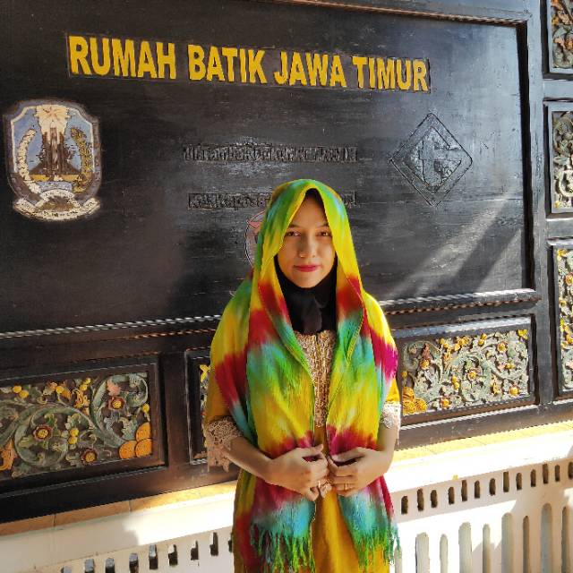 Syall tiedye rumbai lepas katun paris