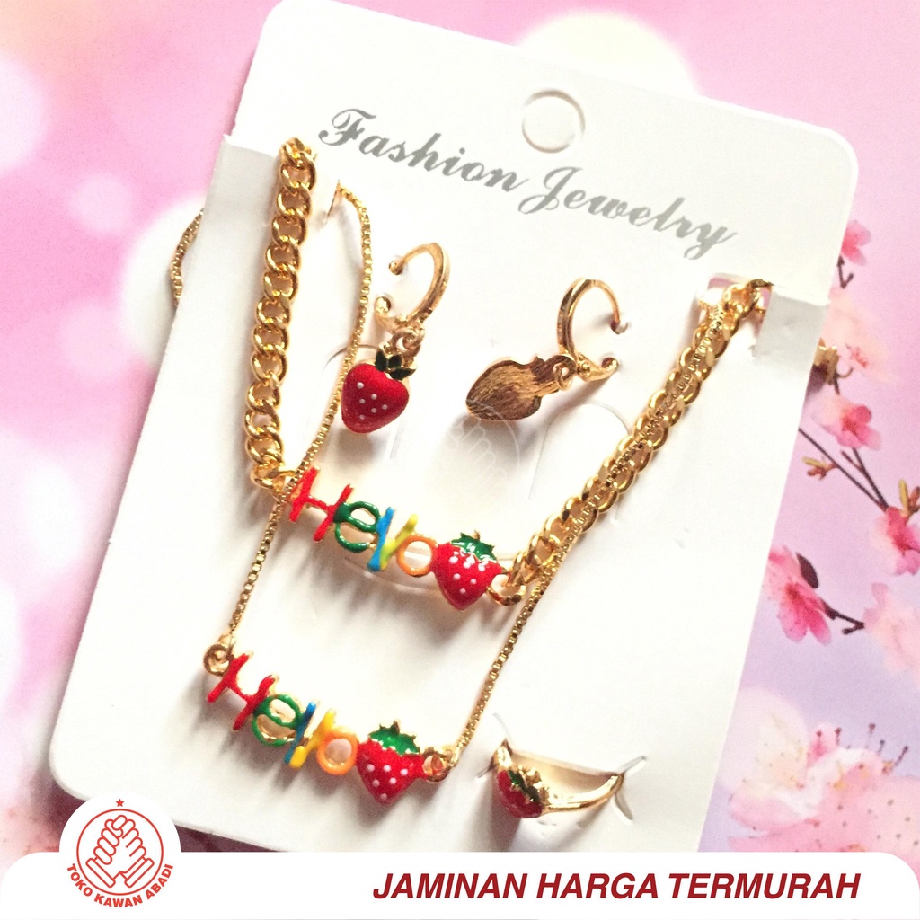 Xuping Set Anak Gold Motif Strawberry RANDOM *02