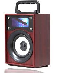 PORTABLE BLUETOOTH SPEAKER KTS-668 MOTIF KAYU