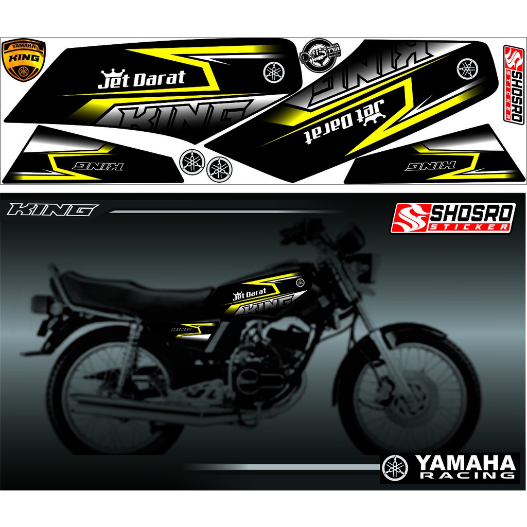 LIS STIKER (COD STIKER-STRIPING VARIASI MOTOR YAMAHA RX KING MOTIF VARIASI/STRIPING TERBARU VARIASI 